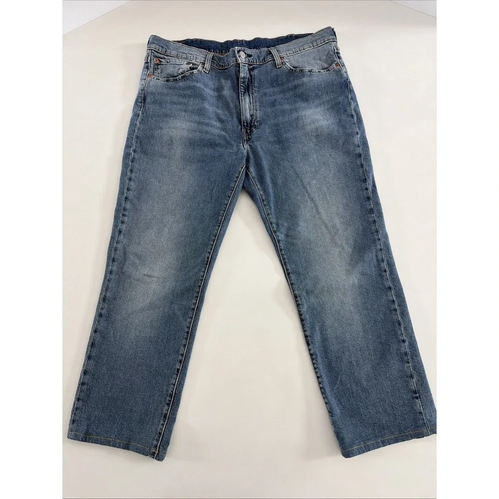 Vintage Levi's 514 Big E Premium Jeans Men's 40x30 Light Wash Straight Leg